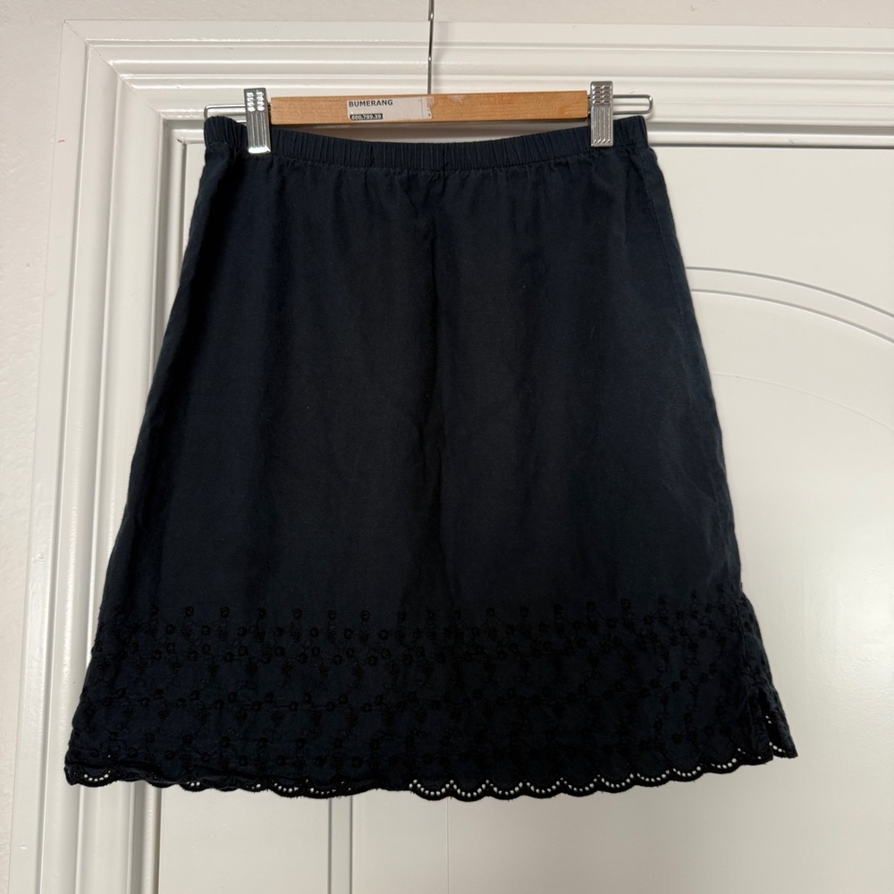 Vintage Cotton Eyelet Skirt